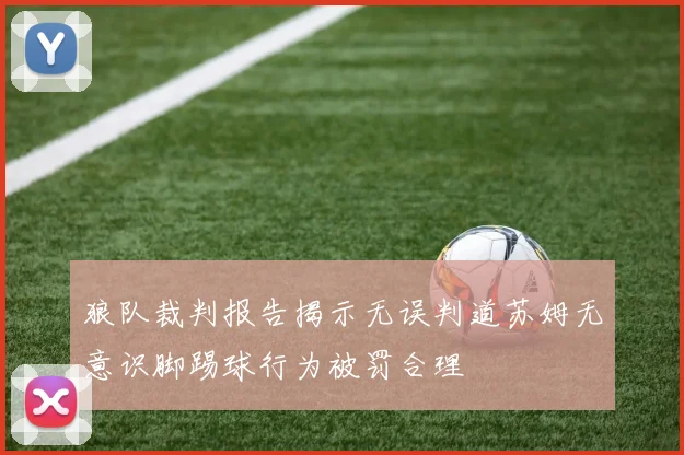 狼队裁判报告揭示无误判道苏姆无意识脚踢球行为被罚合理